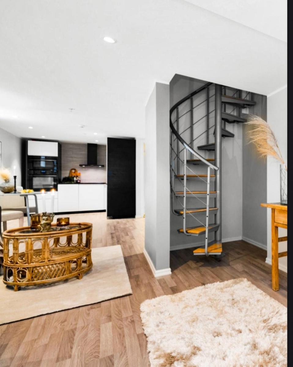 Modern Big 2 Bedroom Apartment Near Solsiden Trondheim Exteriör bild